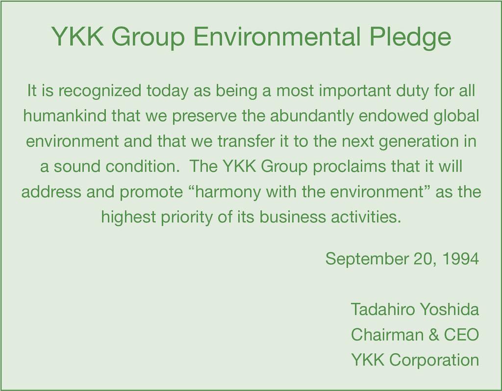Group Environmental Pledge
