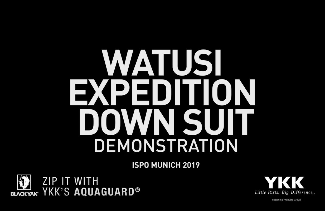 BlackYak® Watusi Expedition down Suit with YKK’s Aquaguard®